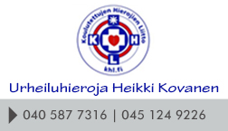 Urheiluhieroja Heikki Kovanen logo